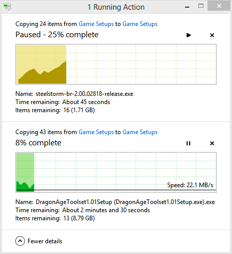Windows 8 File Copy dialog