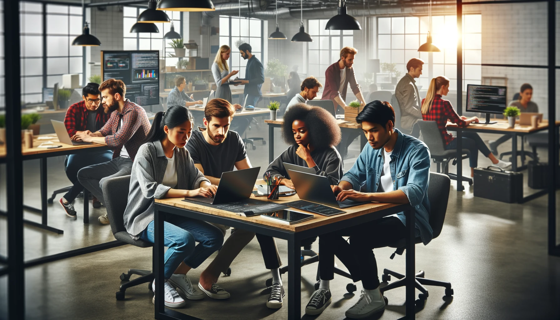 Programmers at a Devworx meetup